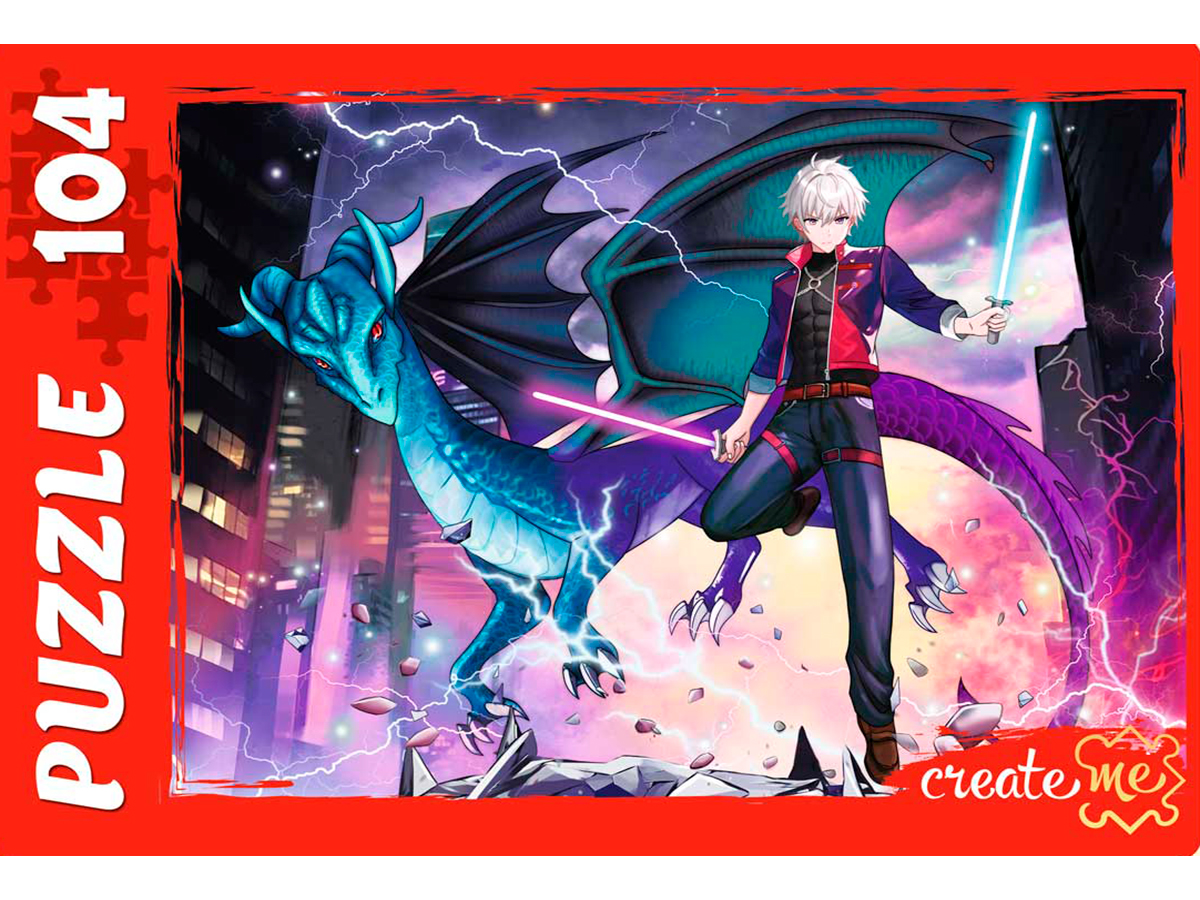 Пазл 104 эл. Рыжий Кот 'МИР АНИМЕ №2', 330х240мм., 4х3см., П104-9935