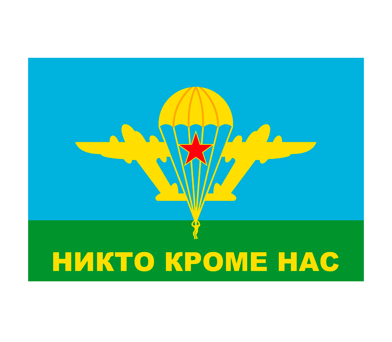 Флаг ВДВ, Никто кроме нас 900х1500 мм, M43959