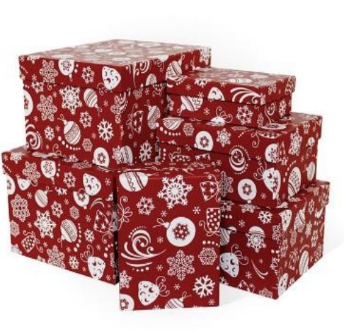 Коробка подарочная 'Елочные игрушки', 320х230х135, Д10103П.002.1.3