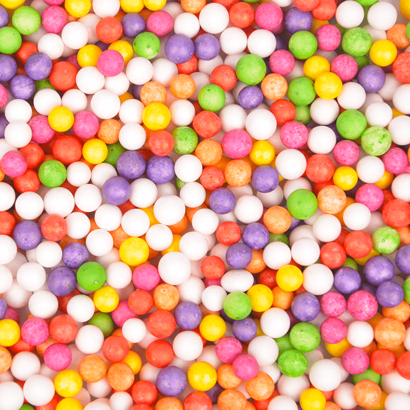 Наполнитель пенопластовый  'Ассорти', разноцветный , 6-8 мм, 521321