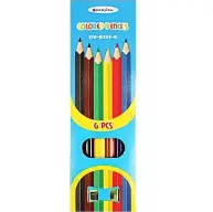 Карандаши 6 цв. "Darvish", толстые , корпус трехгранный , точилка в комплекте, DV-6111-6