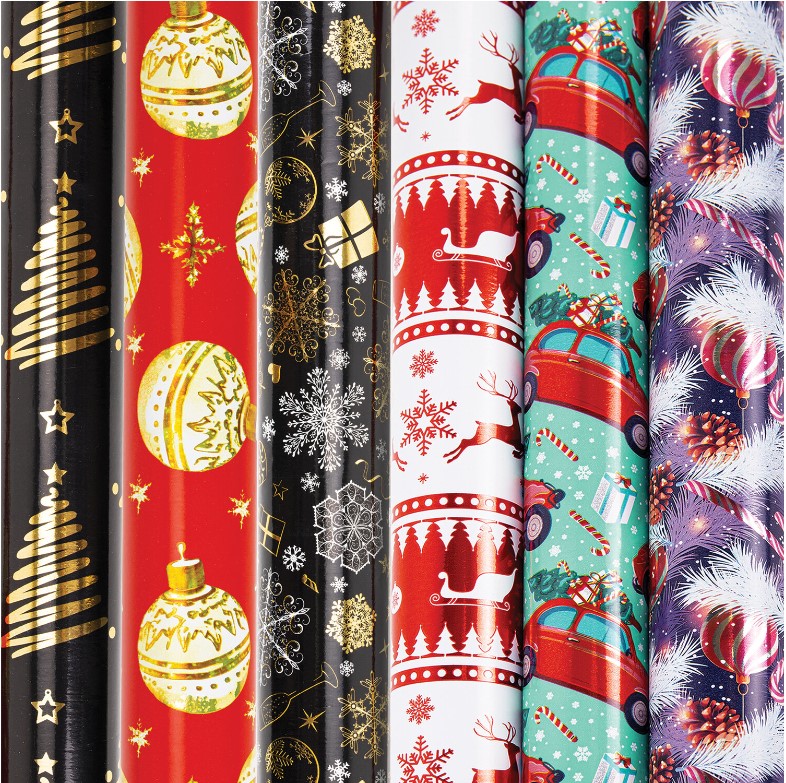 Бумага упаковочная новогодняя 'Winter', 70х100 см, ассорти, ЗОЛОТАЯ СКАЗКА, 592189