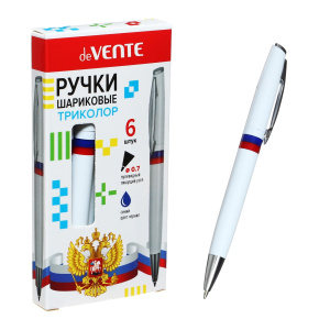 Ручка шариковая автоматическая "deVENTE", триколор , с поворотным механизмом , d=0,7 мм, 5070300