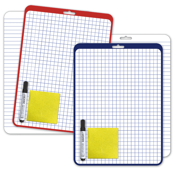 Доска белая для рисования 'deVENTE', А3, двусторонняя в клетку и линейку, 8071306