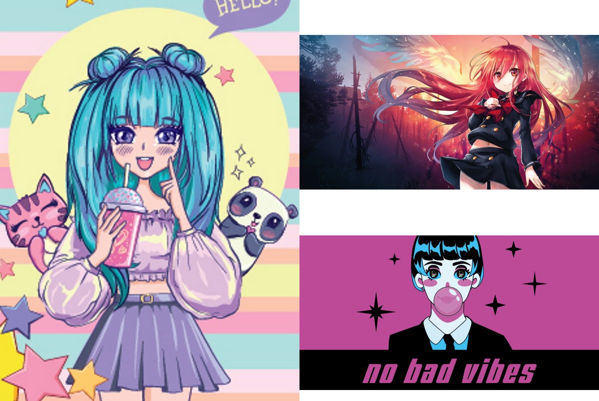 Конверт для денег Soft Touch 'Аниме', дизайн ассорти, КСТ-5330;5323;5324;5326