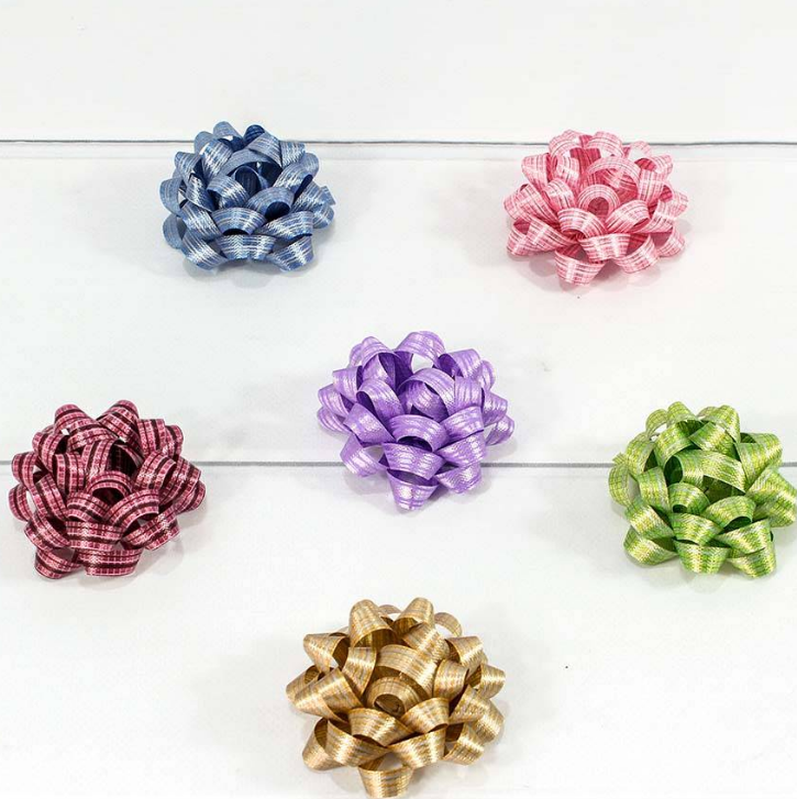 Бант-звезда 6,3 см на липучке Граффити (микс), 500562-25