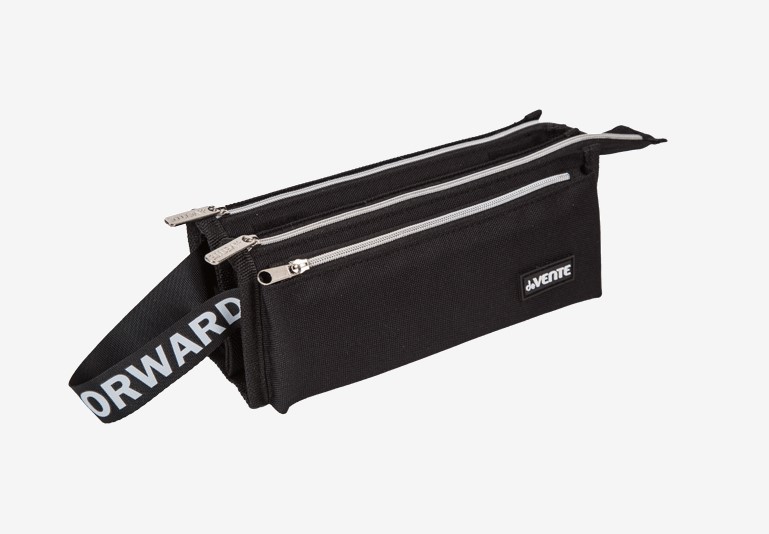 Пенал 'deVENTE. Moving Forward. Black' 21x10x7,5 см, прямоугольный для 60 предметов, 7029427