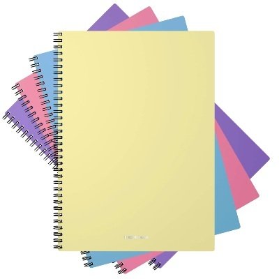 Тетради А5, 96 л, СПИРАЛЬ, цветная обложка, ассорти