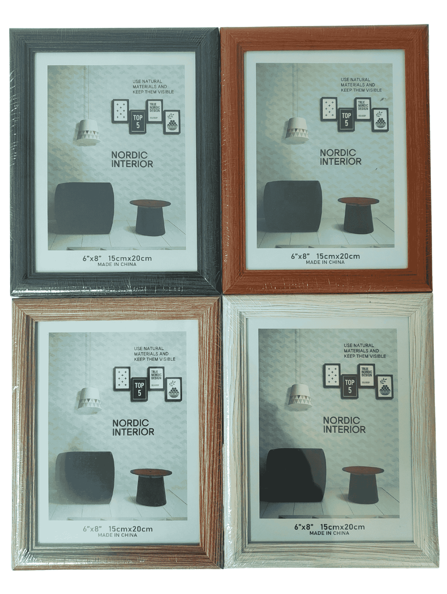 Фоторамка 15х20 см МДФ, стекло, ассорти цвета, 8335-8