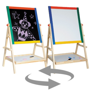 Доска магнитно-маркерная/меловая напольная цветная А3 (34*40см) deVENTE+1маркер+3 мелка+1 стиратель