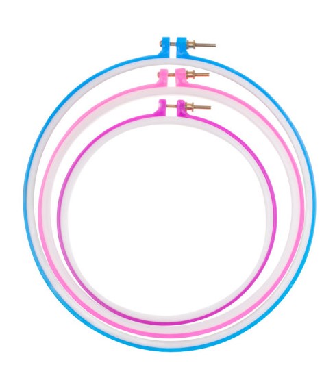 Пяльцы пластиковые 9 см, 15 см, 23 см, (3 шт), SF-5623;520-185