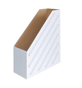 Накопитель-лоток архивный из микрогофрокартона OfficeSpace, 150мм, белый, до 1400л.