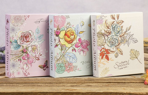 Фотоальбом 'Букет цветов' на 40 фото , 13х18 , дизайн в ассортименте, АФ-8558