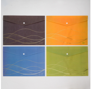 Папка на кнопке пласт. А4 ELLEGANT арт.JL-D0017