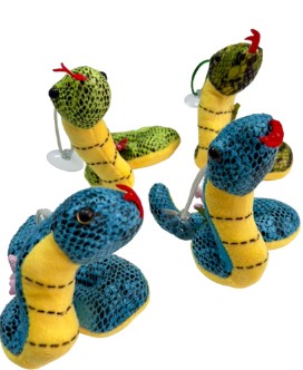 Мягкая игрушка на липучке, 'Змея', L-11-12 см