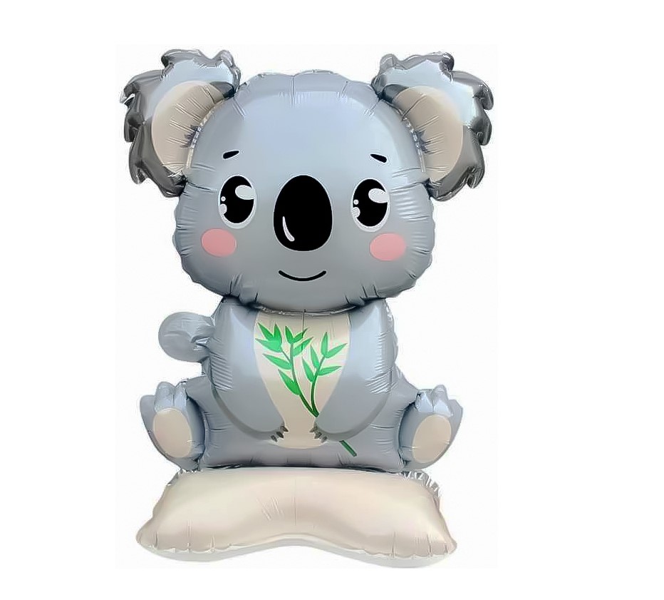 Шар 3D (23''/58 см) Фигура на подставке, Коала, 1 шт, 26298
