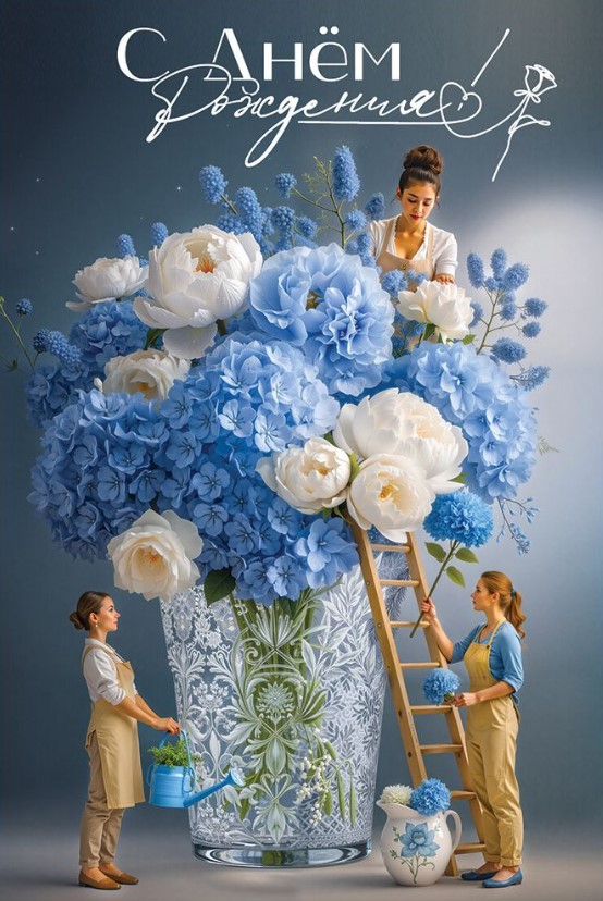 Открытка, А5, С Днем Рождения, 50002323