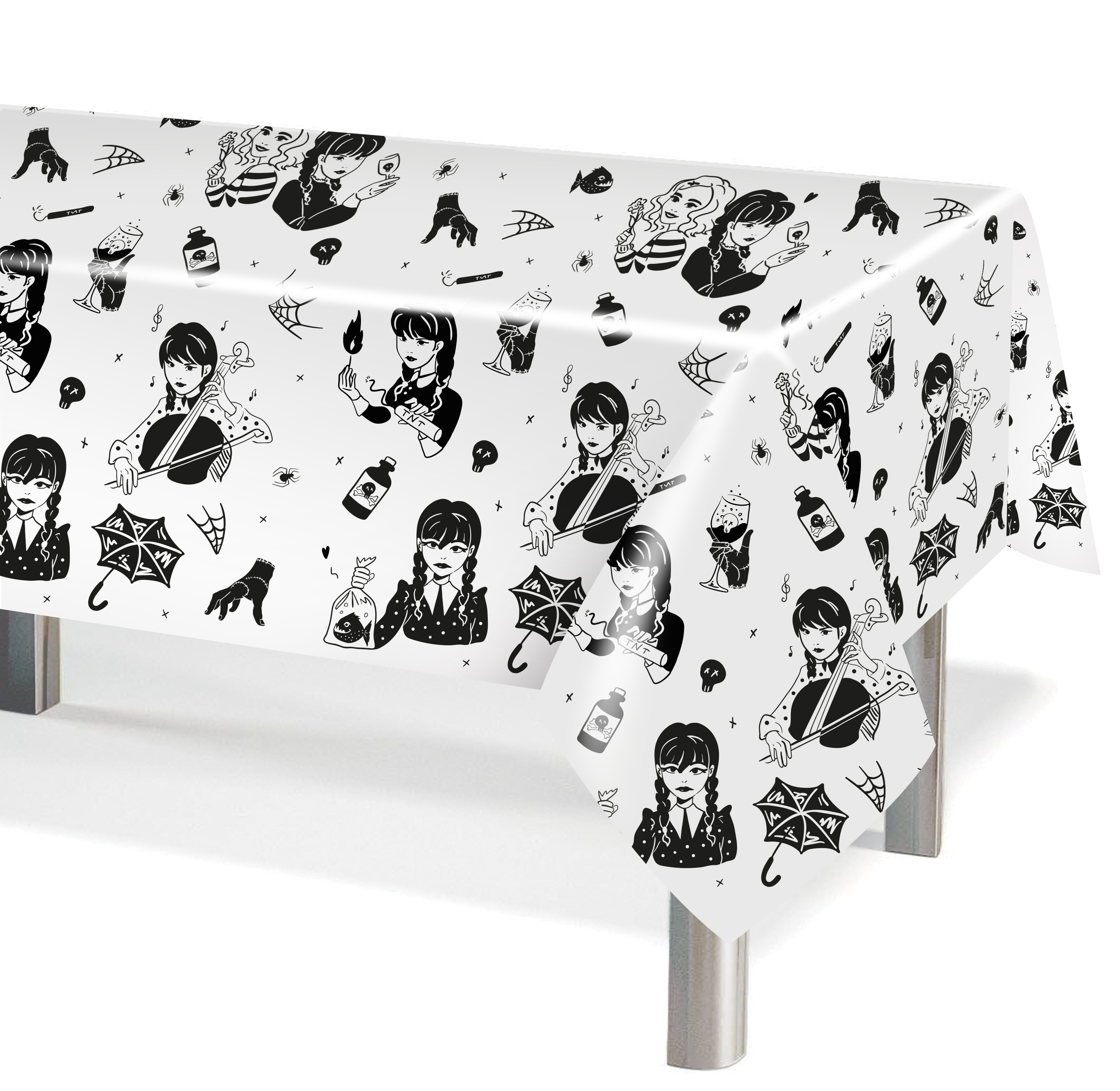 Скатерть одноразовая, Мрачная стори, 120х180 см, 6015054