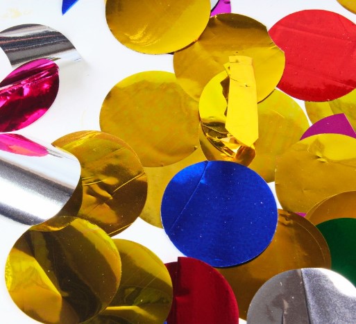 Хлопушка 'Круги', бумага, 30 см., 2646