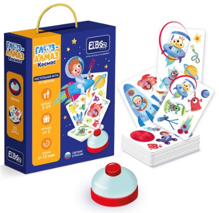 Настольная игра со звонком 'Глаз-Алмаз. Космос', ET03-018