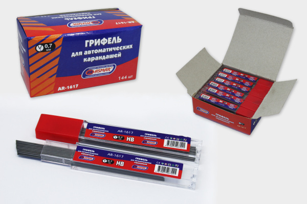 Грифель 'ASMAR' для автоматических карандашей 0,7 мм, HB, AR-1617