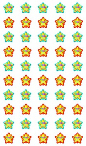 Набор наклеек для поощрения. Звездочки МОЛОДЕЦ! , HM-008100