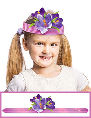 Корона бумажная ФДА 'Цветы' 408-35