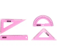 Набор для чертежных линеек 4 предмета , гибкий пластик , ARR15;4;TF;F