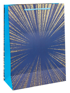 Пакеты подарочные Drim cards "Сияние" 18х24х8,5 М матовая ламинация фольга