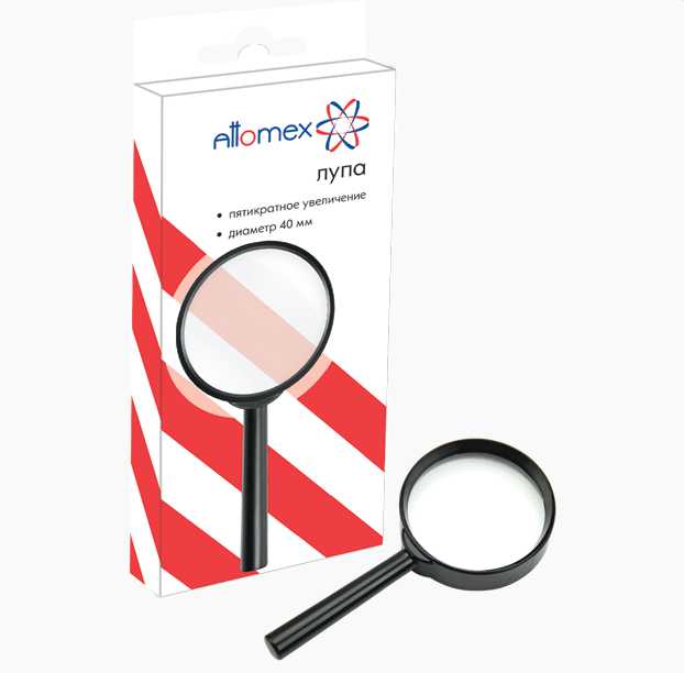 Лупа Attomex d=40 мм увеличение x5, 4080700