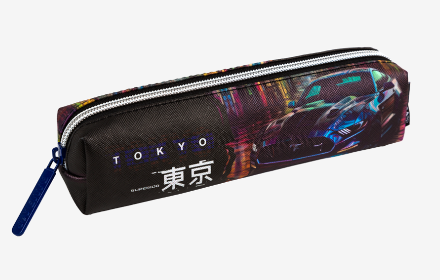 Пенал 'deVENTE Label. Tokyo Drift' 21x4x4 см, прямоугольный для 40 предметов, 7020573