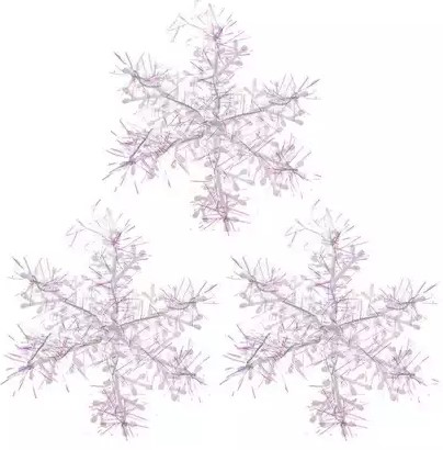 Декоративная снежинка , d-10 см, HY-3