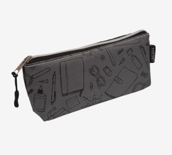 Пенал 'deVENTE. School' 21x8x3,5 см, треугольный для 45 предметов, на молнии, 7026064