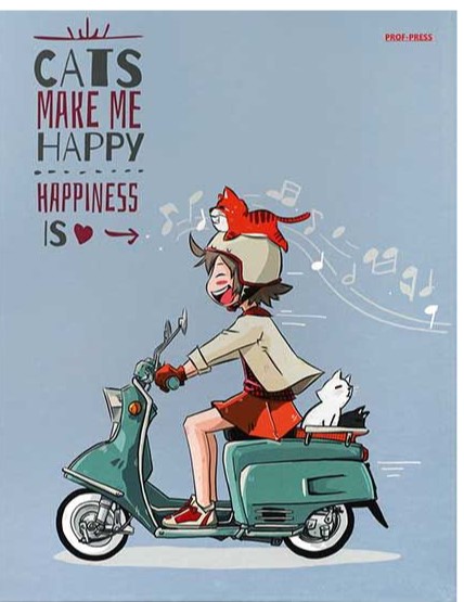 Папка на кольцах для тетради А5 'В стиле Аниме', ПК-2944