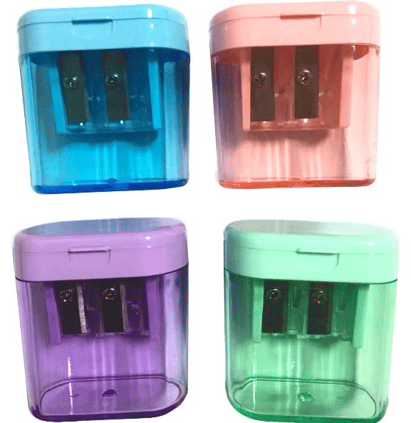 Точилка для карандашей 'deVENTE.Pastel', 2 отверстия , цвета ассорти, 8031102