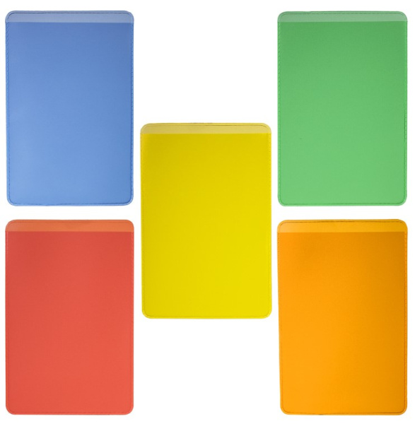 Обложка-карман для проездных док-ов, карточек, пропусков, цвет ассорти ПВХ мягкая обложка, 237589