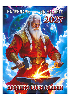 Календарь отрывной на магните Древние Боги Славян, 2027, 110х150 мм., КМ-01