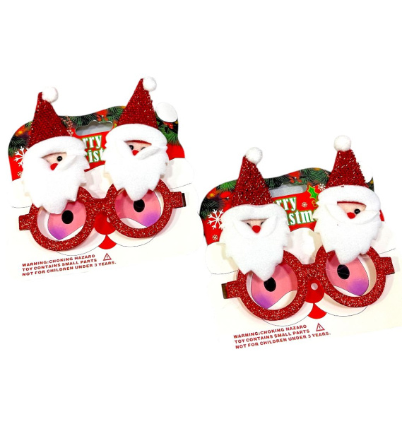Карнавальные очки 'Новогодние', дизайн ассорти, C-18;С20;49
